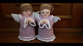 Angioletto amigurumi  Idea per bomboniera comunione e cresima 👼🏽 [upl. by Okihcim]