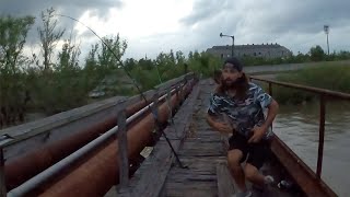 Nice Pole Bender Fishing For Catfish In The River [upl. by Loise179]