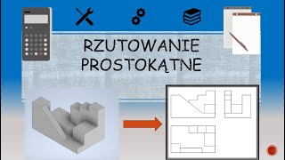 Dokumentacja Techniczna  rzutowanie prostokątne bryły [upl. by Kal]