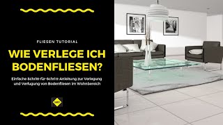 Bodenfliesen im Wohnzimmer oder Schlafzimmer verlegen und verfugen  SAKRET Heimwerker TV [upl. by Sheng]