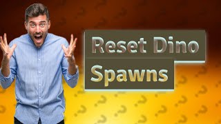 What is the command to reset Dino spawns ark [upl. by Pete]