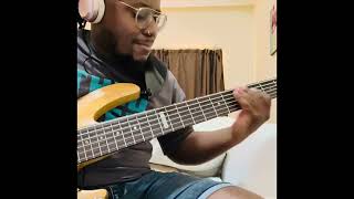 Ku lo sa  Oxlade  bass cover [upl. by Troc]