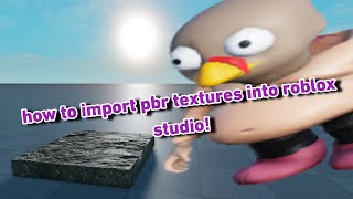 How To Import PBR Textures into Roblox Studio using Polly Haven [upl. by Netsrijk]