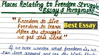 Paragraph On Places Relating to freedom struggleEssay On places Relating to Freedom struggle [upl. by Edmead]