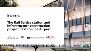 The Rail Baltica station and infrastructure construction project next to Riga Airport [upl. by Akym]