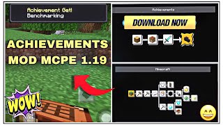 Advancement Addon For Mcpe 119  Achievement Mod For Minecraft Pe  Java Achievement Addon Mcpe [upl. by Gibbeon]