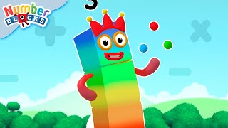 Aprende a contar Colores y Números  Episodios completos  Numerblocks en Español [upl. by Nairadas]