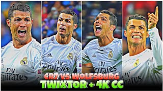 Cristiano Ronaldo Vs Wolfsburg Celebrating  Best 4k Clips  CC High Quality For Editing🤙💥 part24 [upl. by Viole204]