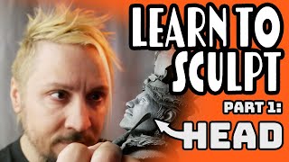 Sculpey 101 Class 1 Tutorial on How to Sculpt a Head with Polymer Clay [upl. by Sitoel838]