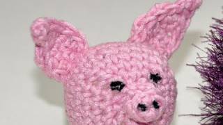 Häkeln  Amigurumi Schweinchen  Teil 3  Die Teile zusammennähen [upl. by Leupold]