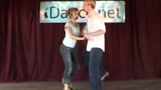 Jitterbug Basics  Jitterbug Dance Lesson Daniel Newsome Tiffiny Wine 467 [upl. by Htial]