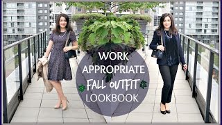 WORK APPROPRIATE FALL OUTFIT LOOKBOOK [upl. by Elicia]