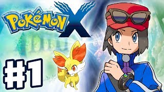 Pokemon X and Y  Gameplay Walkthrough Part 1  Intro and Starter Evolutions Nintendo 3DS [upl. by Anadal]