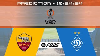 AS Roma vs Dinamo Kiev  Prediction  202425 UEFA Europa League  EA FC 25 [upl. by Lucas164]