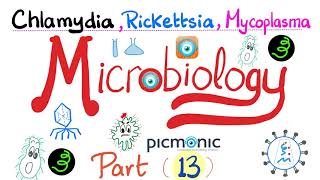 Microbiology  Picmonic  Chlamydia Rickettsia and Mycoplasma Atypical bacteria  Part 13 [upl. by Nevaj]