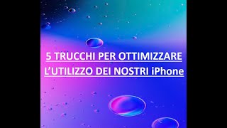 5 TRUCCHI per iPhone Da CONOSCERE ADESSO [upl. by Igig]