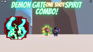 REWORK Demon Gate Spirit Showcase And Combo  Shindo Life [upl. by Ardnekal]