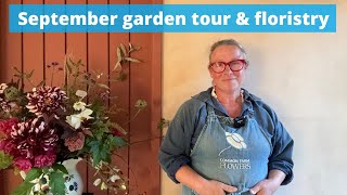 September tour of the flower farm and a lovely jug of flowers to make x [upl. by Atinele]