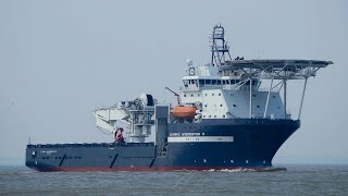 Offshore supply vessel OLYMPIC INTERVENTION IV heading for harwich 29518 [upl. by Jablon]