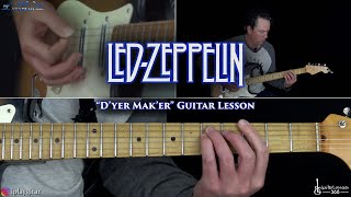 Dyer Maker Guitar Lesson  Led Zeppelin [upl. by Adnalu634]