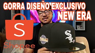 UNBOXING GORRA NEW ERA CLON CON PARCHE LATERAL EN SHOPEE  ¿LLEGARON BIEN ¿ME ESTAFARON [upl. by Nocaj]