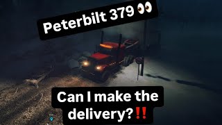 Peterbilt 379 hauling OVERSIZED CONTAINER Snowrunner [upl. by Heurlin]