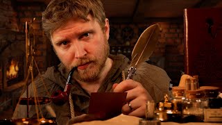 ASMR  The Midnight Alchemist Roleplay PotionsParchmentWriting sounds [upl. by Padegs]