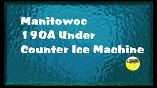 The Manitowoc Neo 190A Undercounter HalfDice Commercial Ice Machine [upl. by Meela]