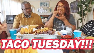 Taco Tuesday  Mukbang [upl. by Yelyac]