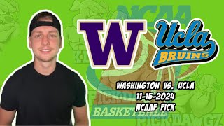 Washington vs UCLA 111524 College Football Picks amp Predictions  Week 12 NCAAF [upl. by Jesus]