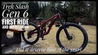 Trek Slash Gen 6 First Ride and Impressions Slash 9 GX AXS TType Gen 6 [upl. by Airdua]