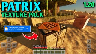 🔥Patrix Texture Pack For Minecraft Pe 120  RTX Texture Pack For MCPE  Low End Device [upl. by Polash]