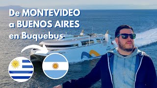 De MONTEVIDEO 🇺🇾 a Buenos Aires 🇦🇷 en BUQUEBUS ⛴ [upl. by Gnouhc]