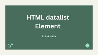 HTML DATALIST ELEMENT CREATION  HTML DATALIST TAG EXAMPLE HTML DATALIST TAG CSS  DATALIST OPTION [upl. by Elokin]