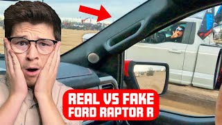 Ford F150 Raptor R v FAKE Raptor R v Dodge Ram TRX SAND DRAG RACE [upl. by Paulina]