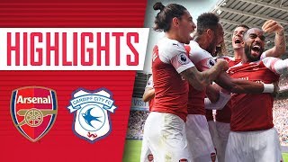 HIGHLIGHTS  Cardiff City 23 Arsenal  Premier League [upl. by Yesima691]