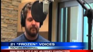 Man sings quotLet It Goquot in voices of 21 Disney characters [upl. by Roslyn]