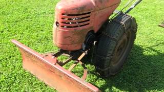 David Bradley Walk Behind GardenTractor Daisy restored with attachments part1 [upl. by Atinauj600]