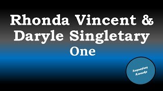 Rhonda Vincent amp Daryle Singletary  One Karaoke Version [upl. by Kari676]