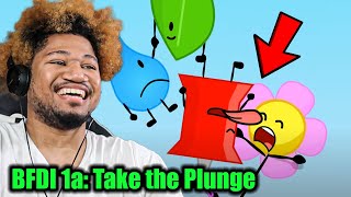 FIRST TIME WATCHING BFDI 1a Take the Plunge BFDI REACTION EP1 amp 2 [upl. by Ardelia]