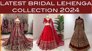 Bridal lehenga collection 2024dulhan lehenga designsPakistani bridal outfittrending youtube [upl. by Fulmis]