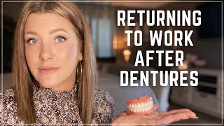 How long should you take off work after getting immediate dentures [upl. by Terrance]