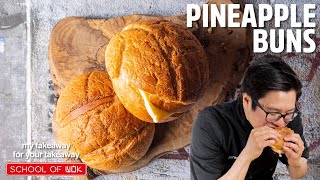 How To Make Hong Kong Bakery Style Pineapple Buns  My Fakeaway for Your Takaway [upl. by Katonah]