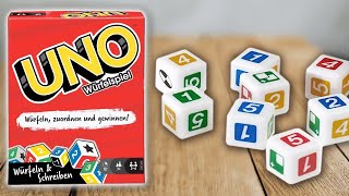 UNO WÜRFELSPIEL  Spielregeln TV Spielanleitung Deutsch  MATTEL GAMES Dice Würfel [upl. by Cassilda]