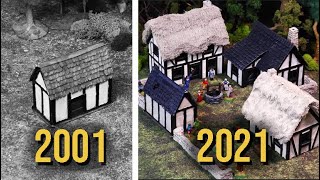 My FIRST Warhammer Terrain REIMAGINED Bretonnian Old World Medieval Fantasy Houses [upl. by Notniv454]