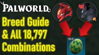 Palworld how to breed pals all 18797 combos fusions legendary pals explained breeding guide [upl. by Sel]