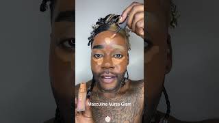 Masculine Nurse Glam guhdehphillip fullglam makeuptutorial grwm fullfaceglam makeuptips [upl. by Nahtanoj983]