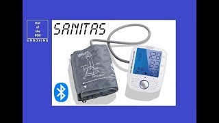 Sanitas SBM 52 Blood Pressure Monitor UNBOXING Lidl Bluetooth pressure 0 – 300 mmHg [upl. by Cornelle894]