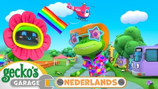 Regenboogcarnaval  Geckos Garage Nederlands  Vrachtwagen Cartoons Voor Kinderen [upl. by Juanita]