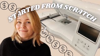 How i started an embroidery business  MAKING MY FIRST 1000 [upl. by Katzen]